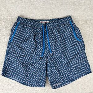 Mr Swim Trunks Boys XXL Blue Youth Lined Pockets Beach Polyester Board Shorts